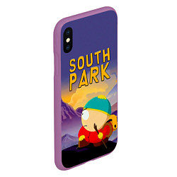 Чехол iPhone XS Max матовый Эпичный Картман в горах Южный Парк, цвет: 3D-фиолетовый — фото 2