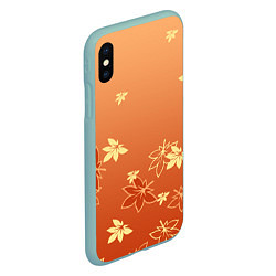 Чехол iPhone XS Max матовый КАДЗУХА KAZUHA КРАСНЫЙ КЛЕН, цвет: 3D-мятный — фото 2