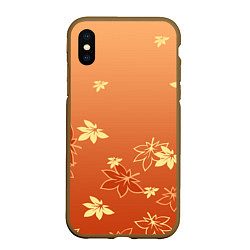 Чехол iPhone XS Max матовый КАДЗУХА KAZUHA КРАСНЫЙ КЛЕН, цвет: 3D-коричневый