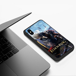 Чехол iPhone XS Max матовый Elden Ring игра, цвет: 3D-черный — фото 2