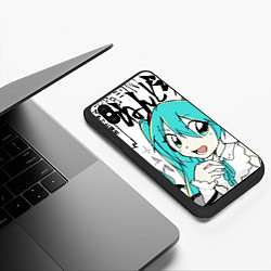 Чехол iPhone XS Max матовый Hatsune Miku Vocaloid, цвет: 3D-черный — фото 2