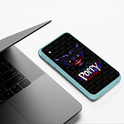 Чехол iPhone XS Max матовый Злой Хагги Вагги, цвет: 3D-мятный — фото 2