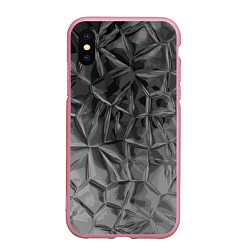 Чехол iPhone XS Max матовый Pattern 2022 vanguard, цвет: 3D-розовый