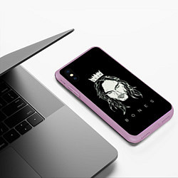 Чехол iPhone XS Max матовый SESH, цвет: 3D-сиреневый — фото 2