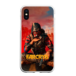 Чехол iPhone XS Max матовый Far Cry 6 - Повстанец, цвет: 3D-белый