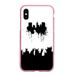 Чехол iPhone XS Max матовый Black sity Город тьмы