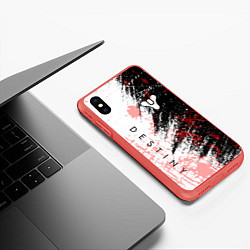 Чехол iPhone XS Max матовый Destiny Кровавые пятна, цвет: 3D-красный — фото 2