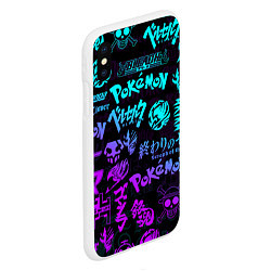 Чехол iPhone XS Max матовый ANIME LOGOBOMBING NEON НЕОН ЛОГО АНИМЕ, цвет: 3D-белый — фото 2