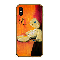 Чехол iPhone XS Max матовый Issues - Korn, цвет: 3D-коричневый
