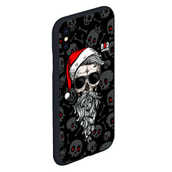 Чехол iPhone XS Max матовый Santa from Hell, цвет: 3D-черный — фото 2