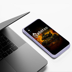 Чехол iPhone XS Max матовый SABATON - Steel Commanders, цвет: 3D-светло-сиреневый — фото 2