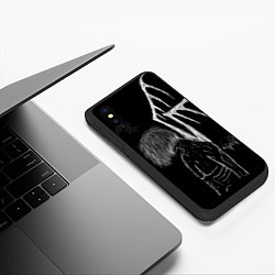 Чехол iPhone XS Max матовый Dead Ghoul, цвет: 3D-черный — фото 2