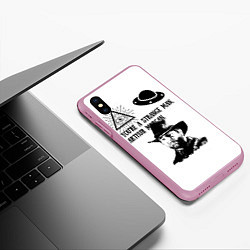 Чехол iPhone XS Max матовый Yes, im crazy!, цвет: 3D-розовый — фото 2