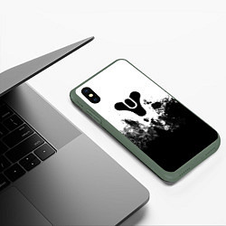 Чехол iPhone XS Max матовый Дестени за гранью света, цвет: 3D-темно-зеленый — фото 2