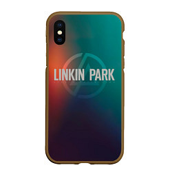 Чехол iPhone XS Max матовый Studio Collection - Linkin Park, цвет: 3D-коричневый