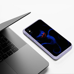 Чехол iPhone XS Max матовый POPPY PLAYTIME - ИГРУШКА ХАГГИ ВАГГИ, цвет: 3D-светло-сиреневый — фото 2