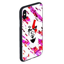 Чехол iPhone XS Max матовый God of War Cratos, цвет: 3D-черный — фото 2