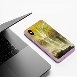 Чехол iPhone XS Max матовый Elden Ring - междуземье, цвет: 3D-сиреневый — фото 2