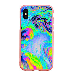 Чехол iPhone XS Max матовый ААА яркий узор, цвет: 3D-баблгам