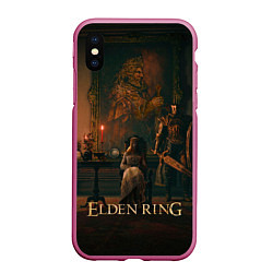 Чехол iPhone XS Max матовый Elden Ring - Королева, цвет: 3D-малиновый