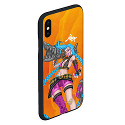 Чехол iPhone XS Max матовый Реактивная Jinx, цвет: 3D-черный — фото 2