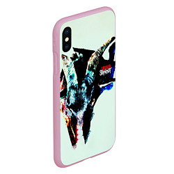 Чехол iPhone XS Max матовый Iowa - Slipknot, цвет: 3D-розовый — фото 2