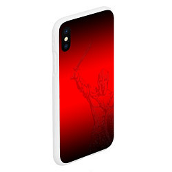 Чехол iPhone XS Max матовый Спартак Гладиатор Red Theme, цвет: 3D-белый — фото 2