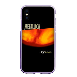 Чехол iPhone XS Max матовый Metallica ReLoad, цвет: 3D-светло-сиреневый