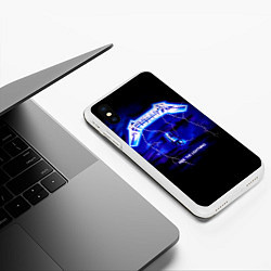 Чехол iPhone XS Max матовый Ride the Lightning - Metallica, цвет: 3D-белый — фото 2
