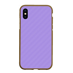 Чехол iPhone XS Max матовый Curved lines, цвет: 3D-коричневый