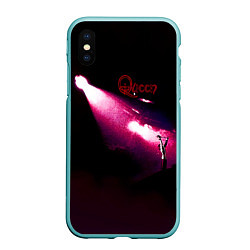 Чехол iPhone XS Max матовый Queen I, цвет: 3D-мятный