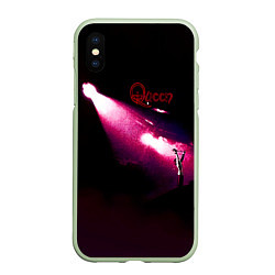 Чехол iPhone XS Max матовый Queen I, цвет: 3D-салатовый