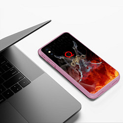 Чехол iPhone XS Max матовый МЕЧИ КРАТОСА, БОГ ВОЙНЫ, цвет: 3D-розовый — фото 2