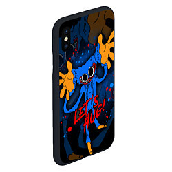 Чехол iPhone XS Max матовый Huggy Wuggy - Poppy Playtime,, цвет: 3D-черный — фото 2