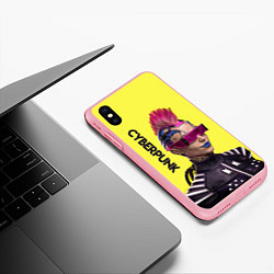 Чехол iPhone XS Max матовый Cyberpunk Панк, цвет: 3D-баблгам — фото 2