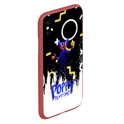 Чехол iPhone XS Max матовый Poppy Playtime Фигурки, цвет: 3D-красный — фото 2