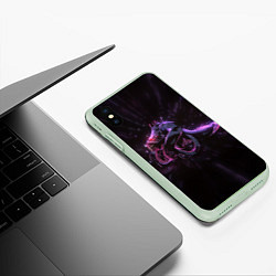 Чехол iPhone XS Max матовый Shambler Darkest Dungeon, цвет: 3D-салатовый — фото 2
