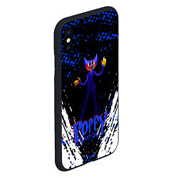 Чехол iPhone XS Max матовый Poppy Playtime - Монстр Поппи, цвет: 3D-черный — фото 2