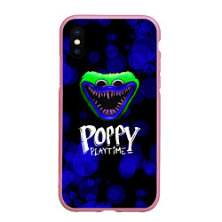 Чехол iPhone XS Max матовый Poppy Playtime воздушные шары, цвет: 3D-розовый