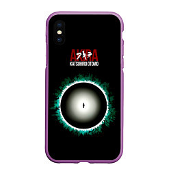 Чехол iPhone XS Max матовый Akira - Katsuhiro Otomo, цвет: 3D-фиолетовый