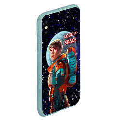 Чехол iPhone XS Max матовый Затерянные в космосе Lost in space, цвет: 3D-мятный — фото 2