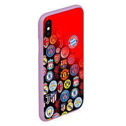 Чехол iPhone XS Max матовый BAYERN MUNCHEN BEST FC SPORT, цвет: 3D-сиреневый — фото 2