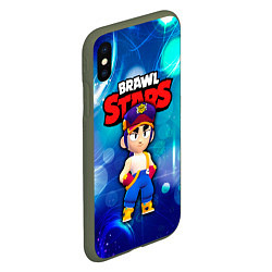 Чехол iPhone XS Max матовый Fang Фэнг Brawl Stars, цвет: 3D-темно-зеленый — фото 2