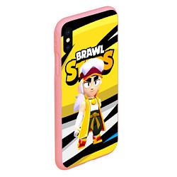 Чехол iPhone XS Max матовый ФЭНГ БРАВЛ СТАРС FANG BRAWL STARS, цвет: 3D-баблгам — фото 2