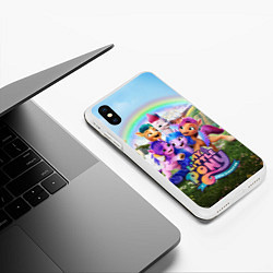 Чехол iPhone XS Max матовый My Little Pony: A New Generation, цвет: 3D-белый — фото 2