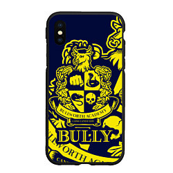 Чехол iPhone XS Max матовый Bully, Bullworth Academy, цвет: 3D-черный