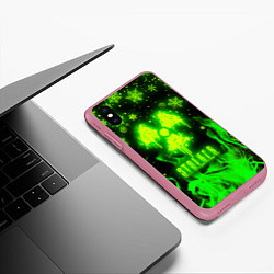 Чехол iPhone XS Max матовый НОВЫЙ ГОД В СТАЛКЕР ОГОНЬ 2022 STALKER NUCLEAR WIN, цвет: 3D-малиновый — фото 2