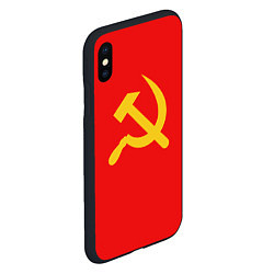 Чехол iPhone XS Max матовый Красный Советский союз, цвет: 3D-черный — фото 2