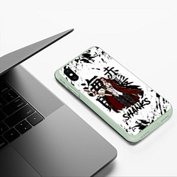 Чехол iPhone XS Max матовый SHANKS ONE PIECE, цвет: 3D-салатовый — фото 2