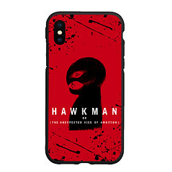 Чехол iPhone XS Max матовый HAWKMAN BERSERK, цвет: 3D-черный